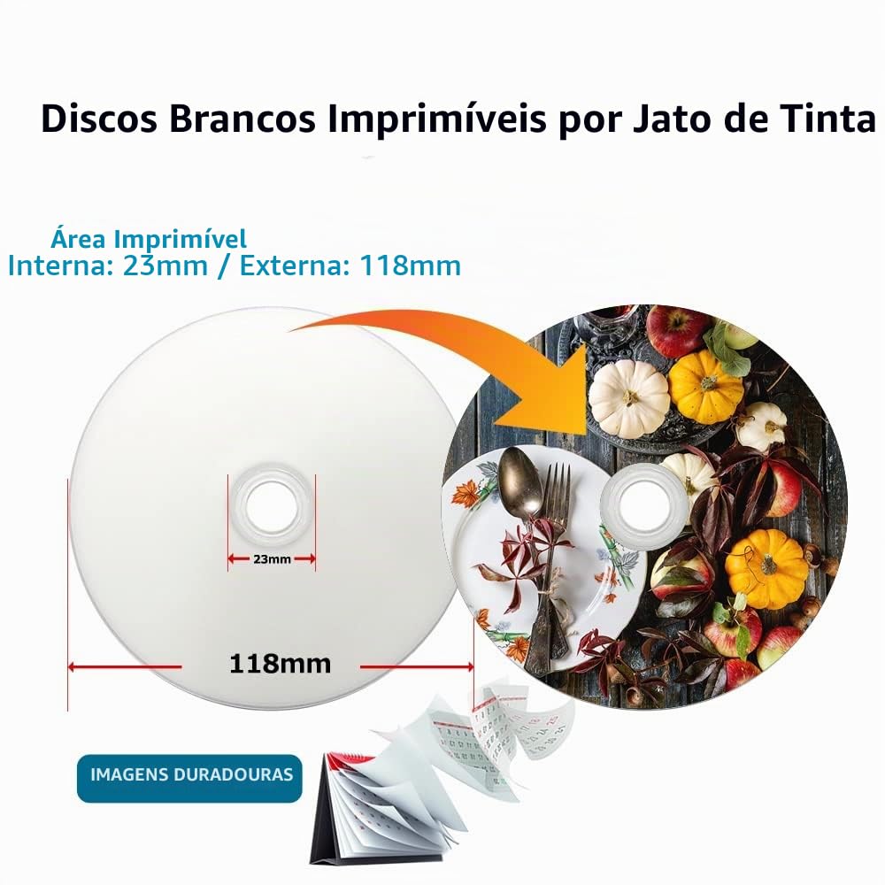 PLEXDISC 645-213 50 GB 6X Blu-ray Dual Layer Gravável BD-R DL Jato